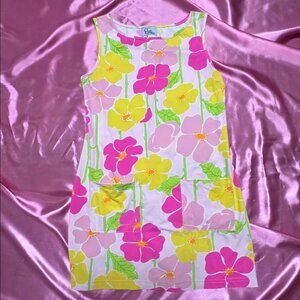 Vintage Lilly Pulitzer pink and yellow floral